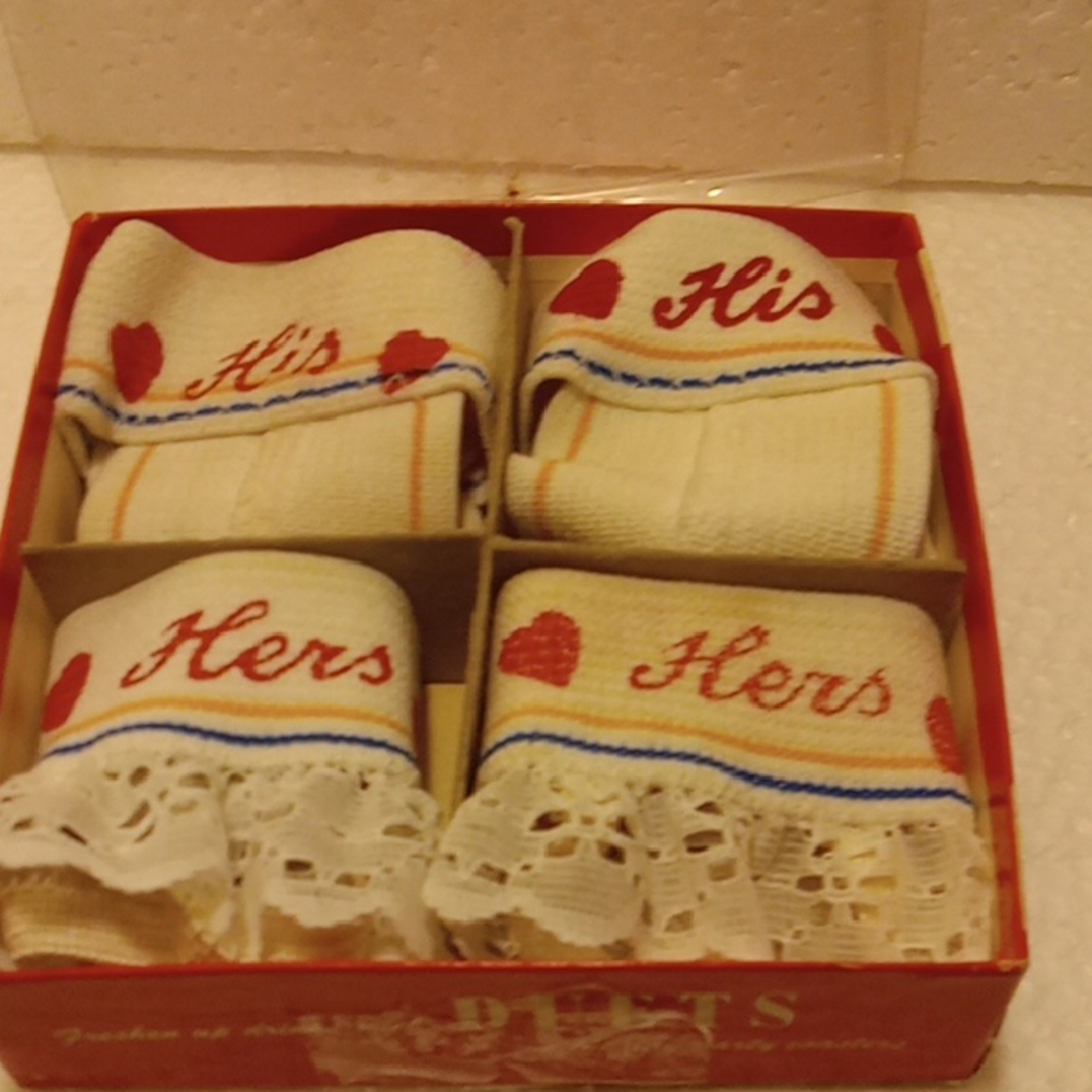 His And Hers Intimate Coasters For Highball Glasses Vintage